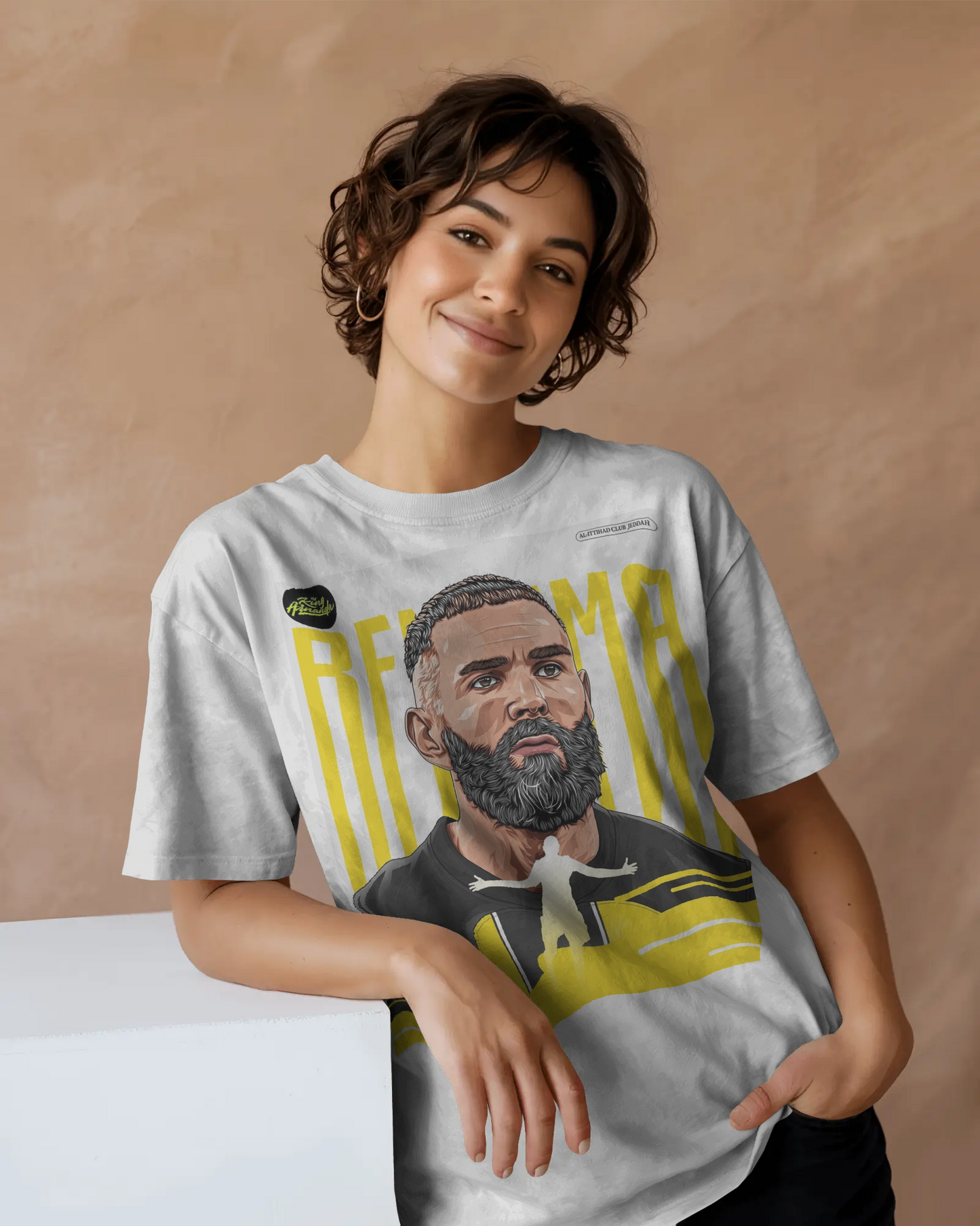 Karim Benzem Print Unisex Oversized Tshirt