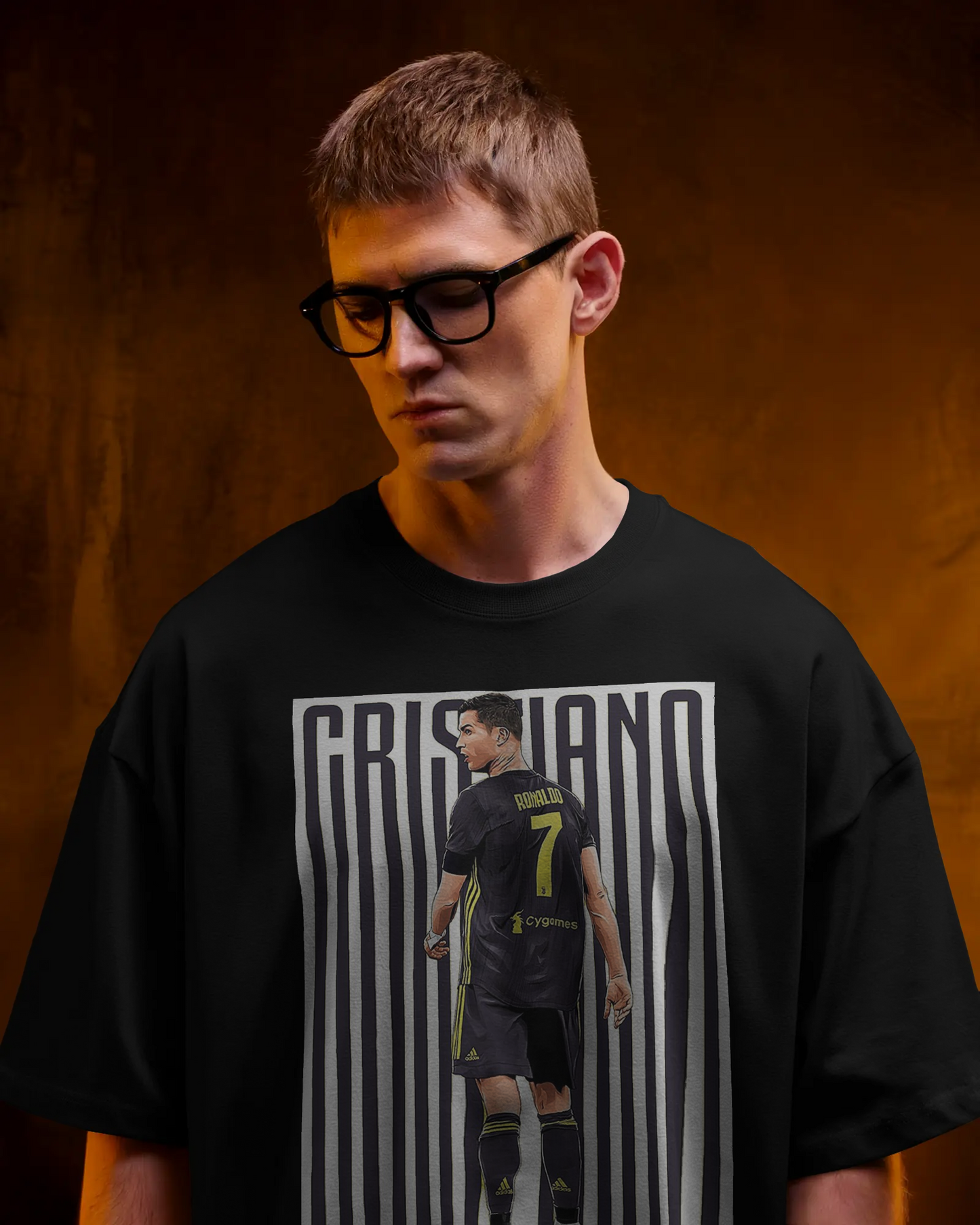 Ronaldo print Unisex Oversized Tshirt