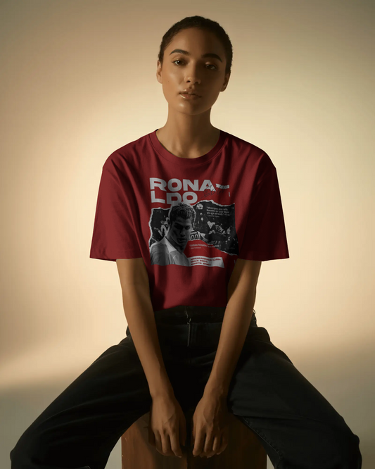 Ronaldo Print Unisex  Oversized T shirt