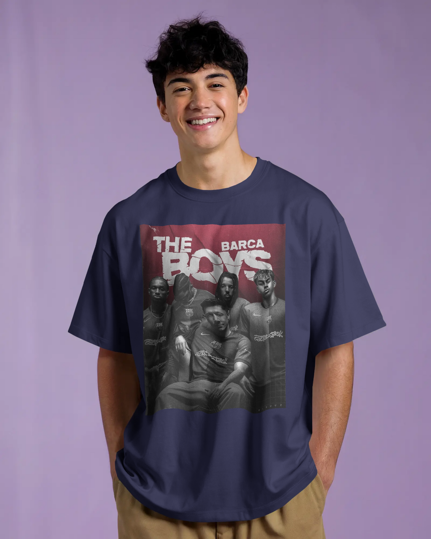 FC Barcelona print Unisex Oversized Tshirt