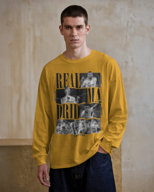 Real Madrid Print Unisex Oversized Tshirt