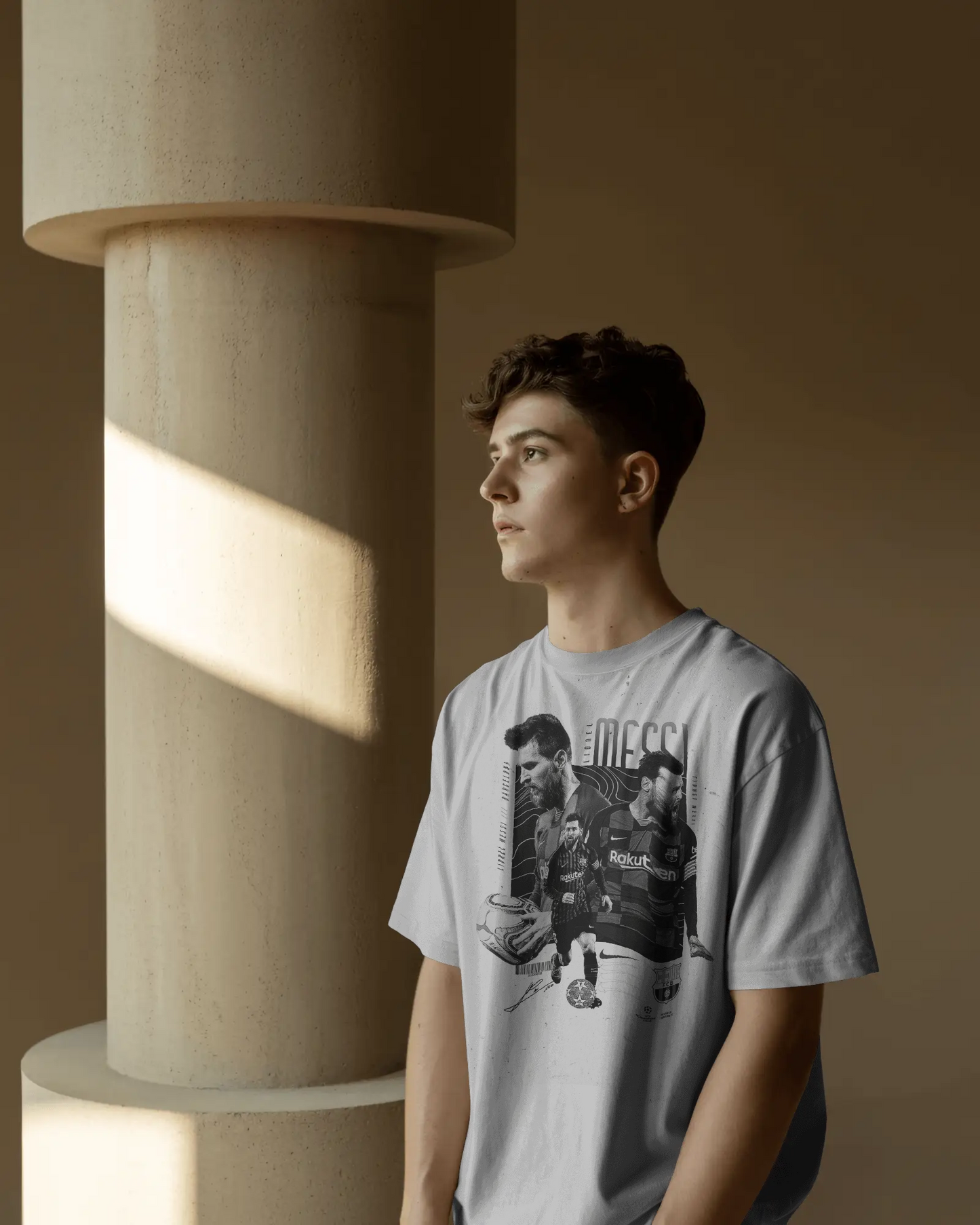 Messi print Unisex Oversized Tshirt