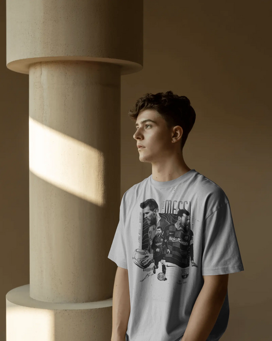 Messi print Unisex Oversized Tshirt