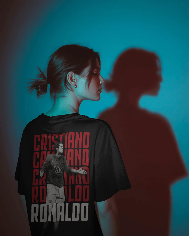Ronaldo print Unisex Oversized Tshirt