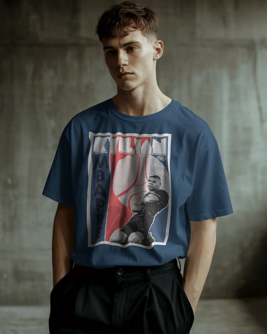 Kylian Mbappé 'Print Unisex Oversized T Shirt
